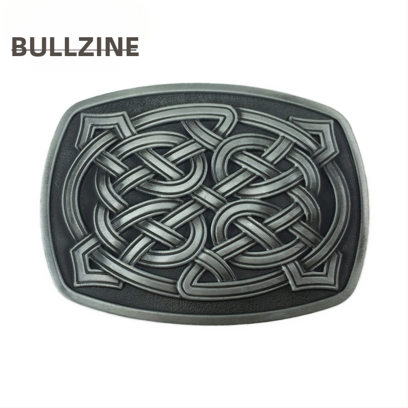 Коланова катарама с келтски мотив, модел 03503, сплав, гладка катарама, антично оловно покритие, персонализация на обработката: Да