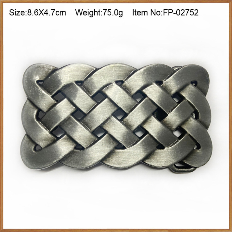 Коланова катарама с келтски мотив, модел 03503, сплав, гладка катарама, антично оловно покритие, персонализация на обработката: Да