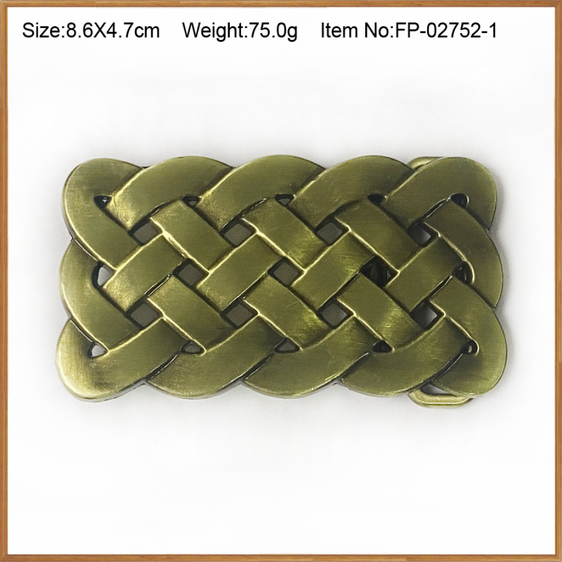 Коланова катарама с келтски мотив, модел 03503, сплав, гладка катарама, антично оловно покритие, персонализация на обработката: Да