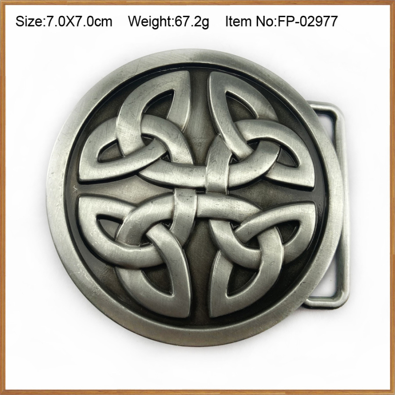 Коланова катарама с келтски мотив, модел 03503, сплав, гладка катарама, антично оловно покритие, персонализация на обработката: Да