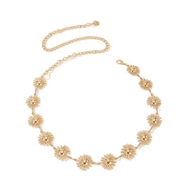 Μεταλλική αλυσίδα μέσης για γυναίκες, μήκος 110 cm, πλάτος 3 cm, μονή αλυσίδα, χαλαρός στυλ