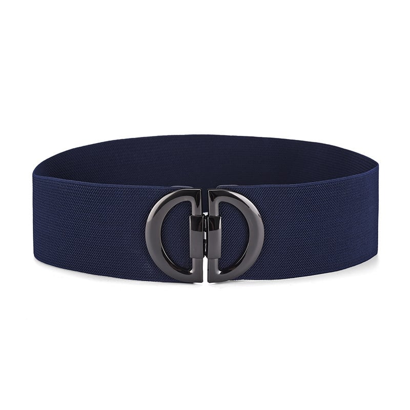 Γυναικείος διακοσμητικός ελαστικός ζωνάρι μέσης με αγκράφα, ευρύ κανβάς ζώνη για φορέματα, ρετρό απλό στυλ, μήκος 60–80 cm