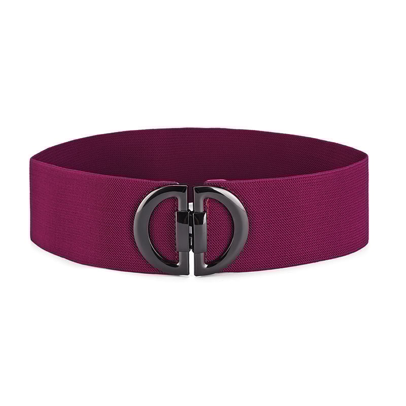 Γυναικείος διακοσμητικός ελαστικός ζωνάρι μέσης με αγκράφα, ευρύ κανβάς ζώνη για φορέματα, ρετρό απλό στυλ, μήκος 60–80 cm