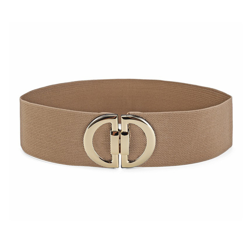 Γυναικείος διακοσμητικός ελαστικός ζωνάρι μέσης με αγκράφα, ευρύ κανβάς ζώνη για φορέματα, ρετρό απλό στυλ, μήκος 60–80 cm