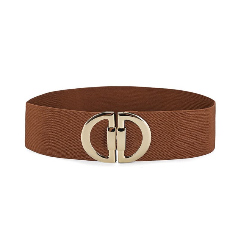 Γυναικείος διακοσμητικός ελαστικός ζωνάρι μέσης με αγκράφα, ευρύ κανβάς ζώνη για φορέματα, ρετρό απλό στυλ, μήκος 60–80 cm