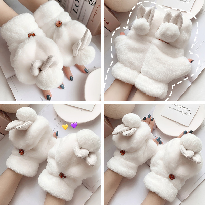 Γυναικείοι γάντες χειμερινών με επένδυση φλίς, σχεδιασμός με καπάκι για δάχτυλα, εξωτερικό βαμβακερό με υφή Ice Silk, Άνοιξη 2023