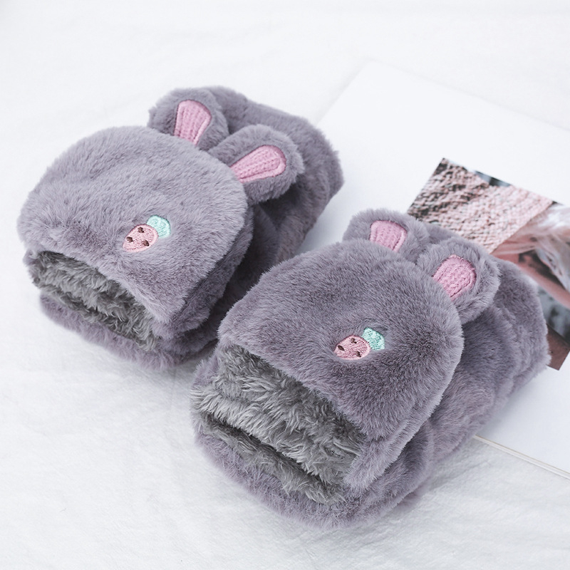 Γυναικείοι γάντες χειμερινών με επένδυση φλίς, σχεδιασμός με καπάκι για δάχτυλα, εξωτερικό βαμβακερό με υφή Ice Silk, Άνοιξη 2023