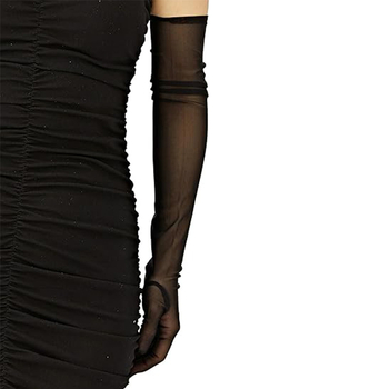 Ελαστικά γάντια από διχτυωτό ύφασμα με προστασία UV — μοντέρνο αξεσουάρ για γυναίκες