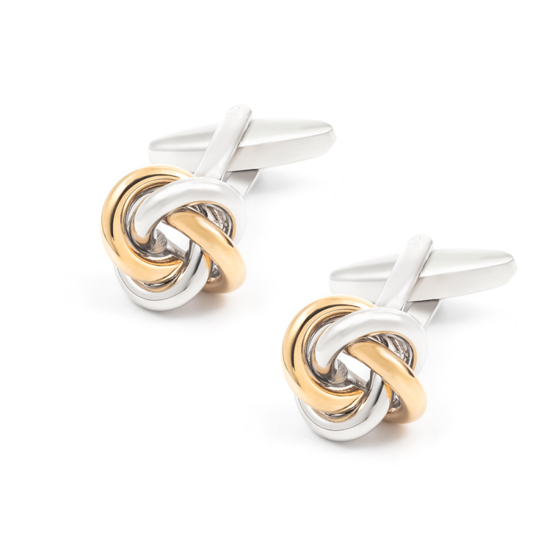 Κουμπαράκια μανικιών από χαλκό, Twist σχήμα, ηλεκτροπλατινωμένη επιφάνεια, στυλ μόδας/unisex, χωρίς κρύσταλλα