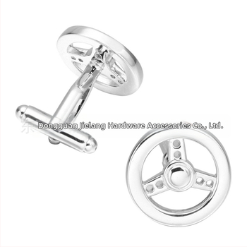 Копчета за ръкавели — медни, геометрични, електроплавени, унисекс; стил на автомобилен волан; идеални за бизнес подаръци.