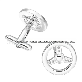 Копчета за ръкавели — медни, геометрични, електроплавени, унисекс; стил на автомобилен волан; идеални за бизнес подаръци.