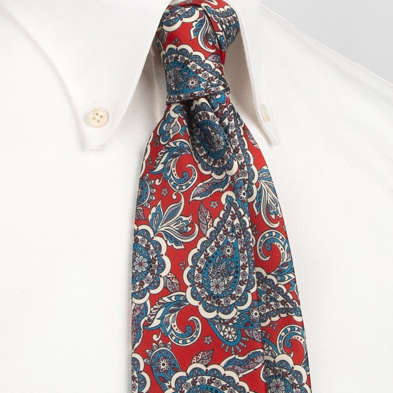 Γραβάτα με φλοράλ μοτίβο από πολυεστέρα-μεταξωτό, Unisex, στυλ βέλους, εκτύπωση, ατομικά συσκευασμένη