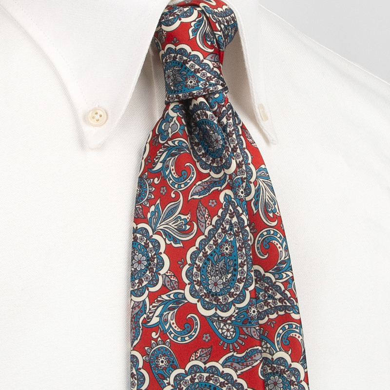 Γραβάτα με φλοράλ μοτίβο από πολυεστέρα-μεταξωτό, Unisex, στυλ βέλους, εκτύπωση, ατομικά συσκευασμένη