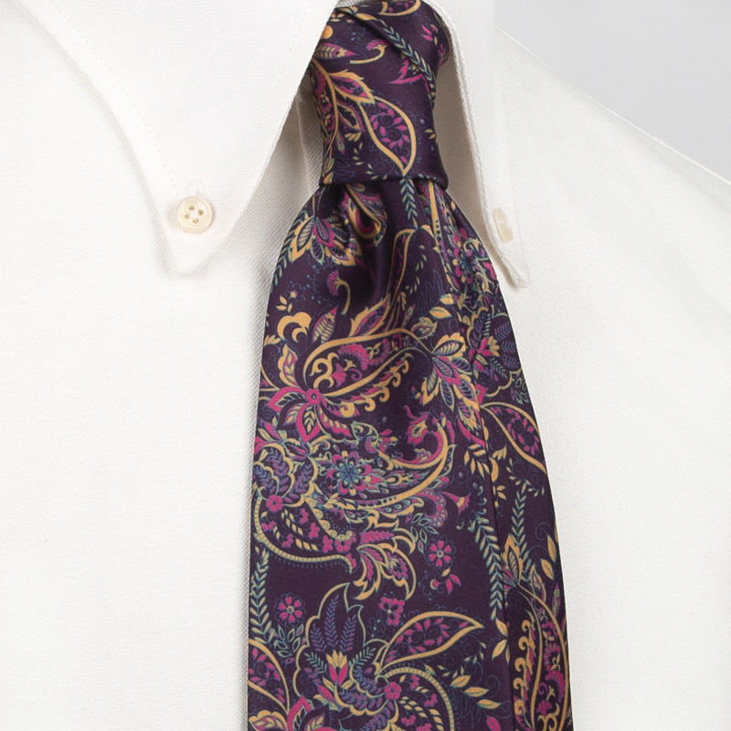 Γραβάτα με φλοράλ μοτίβο από πολυεστέρα-μεταξωτό, Unisex, στυλ βέλους, εκτύπωση, ατομικά συσκευασμένη