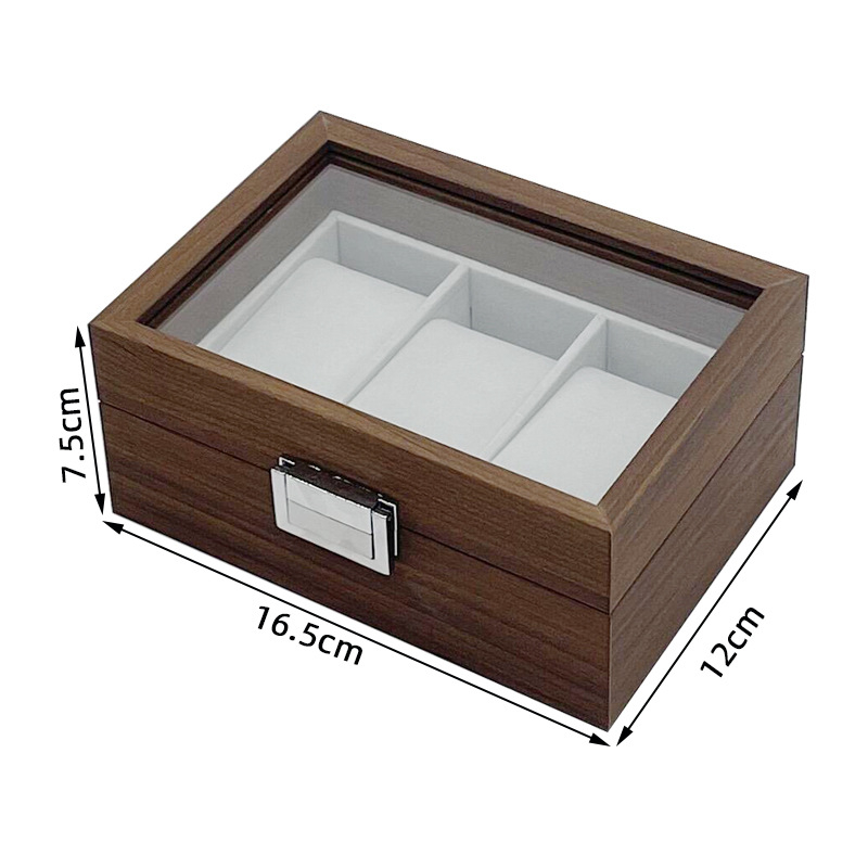 ENO ξύλινο κουτί αποθήκευσης ρολογιών με συσκευασία κοσμημάτων