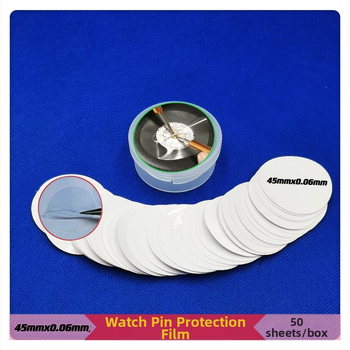 Zilan Φιλμ Προστασίας Ακίδας Ρολογιού, Σετ 50 Τεμαχίων από Πλαστικό για Εργαλείο Επισκευής Ρολογιών, Καθαρό Βάρος 0,028