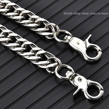 Κολιέ με αλυσίδα από ανοξείδωτο ατσάλι, με μενταγιόν από τιτάνιο ατσάλι, ρετρό γεωμετρικός σχεδιασμός, βάρος 0.021