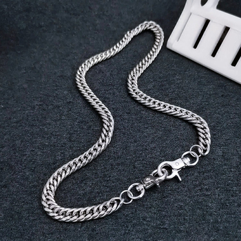 Κολιέ με αλυσίδα από ανοξείδωτο ατσάλι, με μενταγιόν από τιτάνιο ατσάλι, ρετρό γεωμετρικός σχεδιασμός, βάρος 0.021