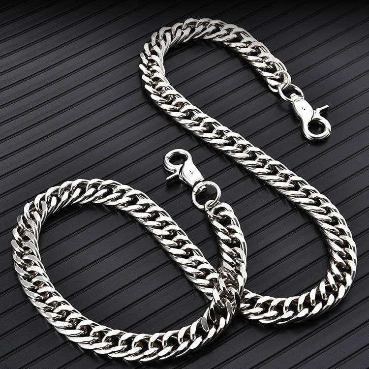 Κολιέ με αλυσίδα από ανοξείδωτο ατσάλι, με μενταγιόν από τιτάνιο ατσάλι, ρετρό γεωμετρικός σχεδιασμός, βάρος 0.021