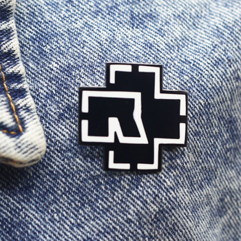 Μεταλλική γεωμετρική καρφίτσα με φινίρισμα σταγόνων λαδιού για μνήμη και διακόσμηση