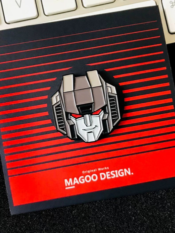 Καρφίτσα G1 Transformers για σακίδιο, κράμα, μη εισαγόμενη, χωρίς άδεια IP