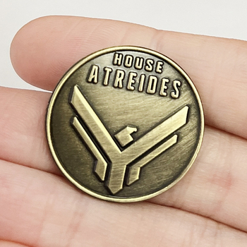 Μεταλλική καρφίτσα με θεματολογία Dune sci-fi, διακοσμητικό unisex αξεσουάρ