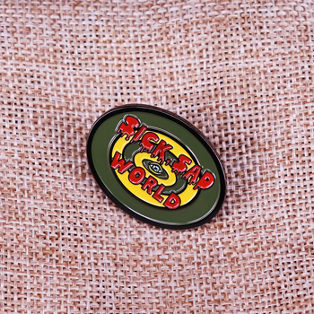 Καρφίτσα με χαρακτήρες κινουμένων σχεδίων — μεταλλική, unisex, διακόσμηση