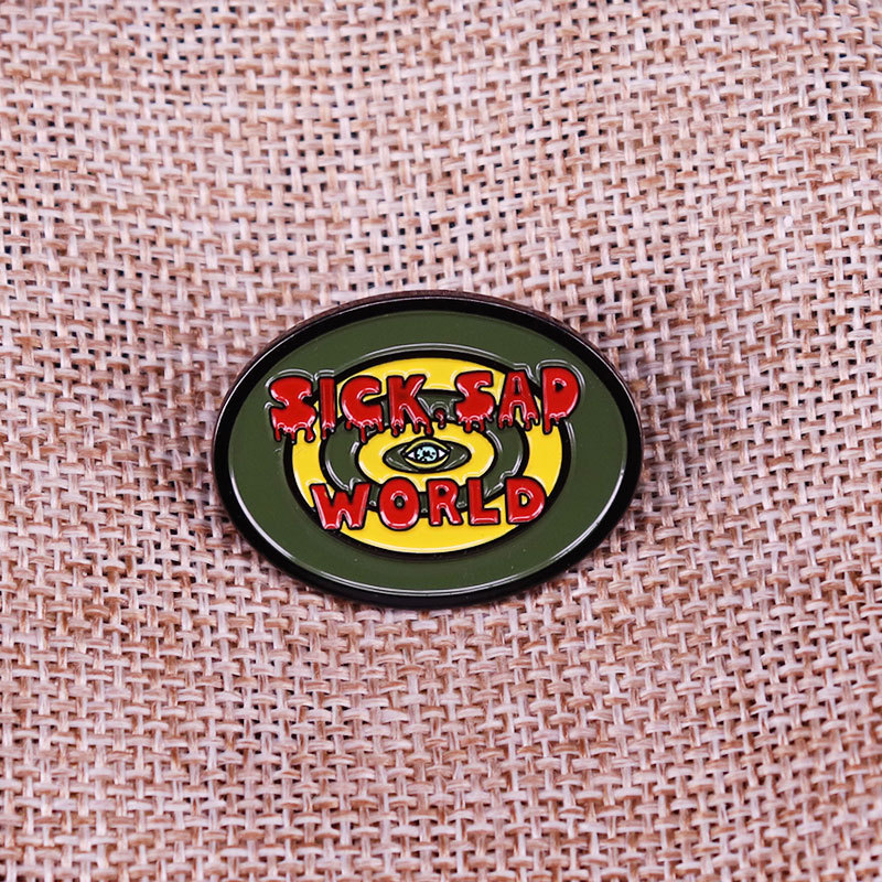 Broșă cu personaje de desene animate — metal, unisex, decorare