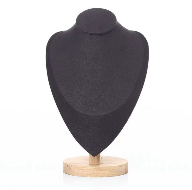 Ξύλινο στήριγμα επίδειξης κολιετών για γραφείο – βάση κοσμημάτων, φορητό, μονοεπίπεδη, απλός μοντέρνος σχεδιασμός