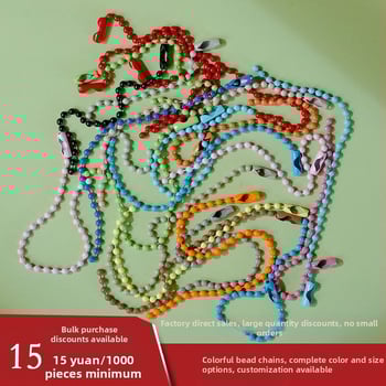 Метална висулка от топчеста верига с покритие от изпичана боя, персонализируема, Puppet Hardware, произход Wenzhou