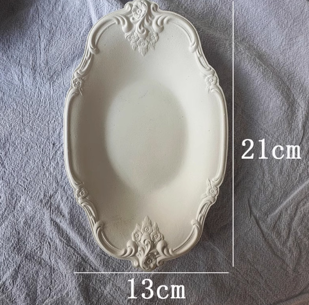 Γύψινη πλάκα επίδειξης κοσμημάτων με ρετρό γαλλικό ανάγλυφο, καλλιτεχνικό στυλ