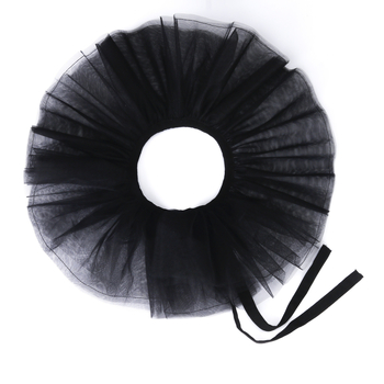 Δίκτυωτή φουσκωτή ψεύτικη κολάρα λαιμού για Χάλογουίν και masquerade – Αξεσουάρ φωτογράφισης (Υλικό: Δίκτυο; Εσωτερική επένδυση: Πολυεστέρας; Μονόχρωμο σχέδιο; Στυλ: Μοντέρνο; Σεζόν: Χειμώνας 2024)