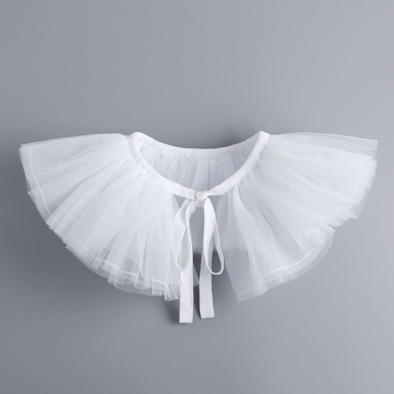 Δίκτυωτή φουσκωτή ψεύτικη κολάρα λαιμού για Χάλογουίν και masquerade – Αξεσουάρ φωτογράφισης (Υλικό: Δίκτυο; Εσωτερική επένδυση: Πολυεστέρας; Μονόχρωμο σχέδιο; Στυλ: Μοντέρνο; Σεζόν: Χειμώνας 2024)