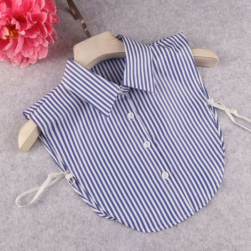 Odvojivi prugasti ovratnik za košulju, dekorativni dodatak za jesen/zimu, materijal poliester, podstava poliester, stil casual/poslovni, brand Yudi Huihui, jesen 2024