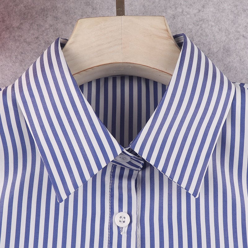 Odvojivi prugasti ovratnik za košulju, dekorativni dodatak za jesen/zimu, materijal poliester, podstava poliester, stil casual/poslovni, brand Yudi Huihui, jesen 2024