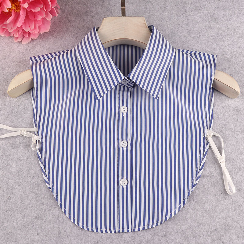 Odvojivi prugasti ovratnik za košulju, dekorativni dodatak za jesen/zimu, materijal poliester, podstava poliester, stil casual/poslovni, brand Yudi Huihui, jesen 2024