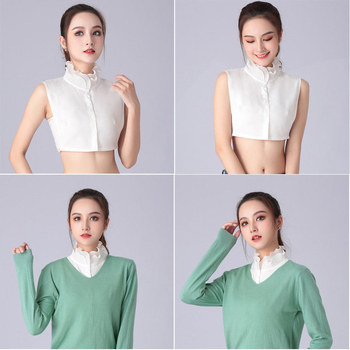 Αποσπώμενο φανταστικό κολάρο για παιδιά με βολάν и κυματιστό τελείωμα, κολάρο που στέκεται (Shatoman, πολυεστέρας, παιδί, άνοιξη 2025)