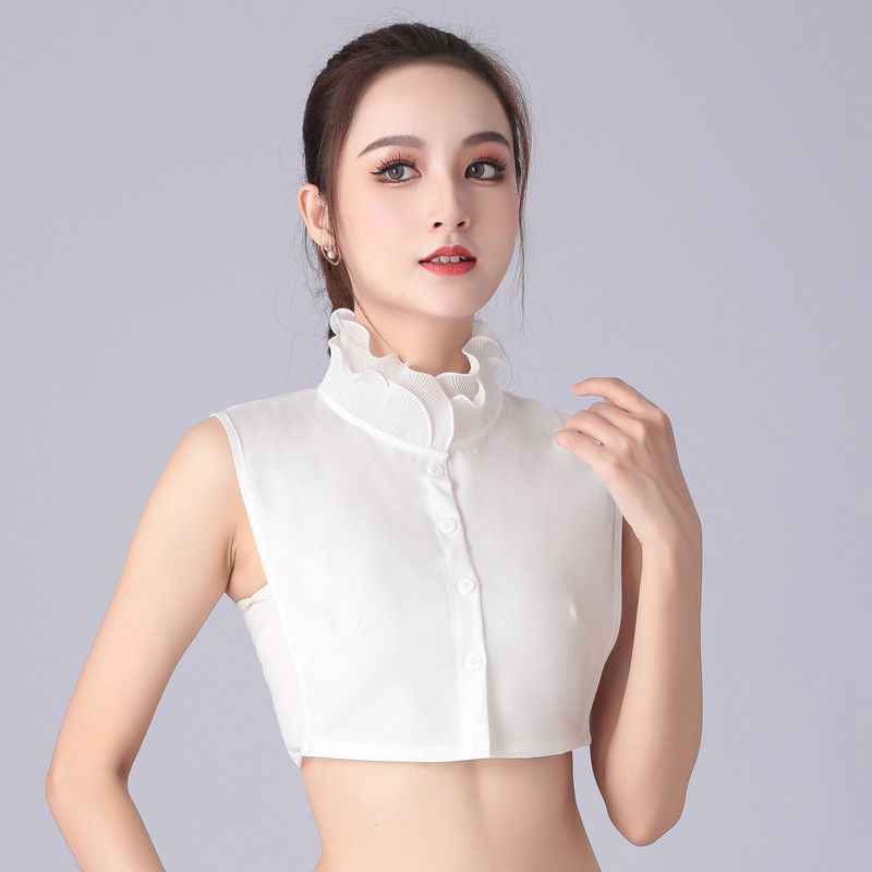 Αποσπώμενο φανταστικό κολάρο για παιδιά με βολάν и κυματιστό τελείωμα, κολάρο που στέκεται (Shatoman, πολυεστέρας, παιδί, άνοιξη 2025)