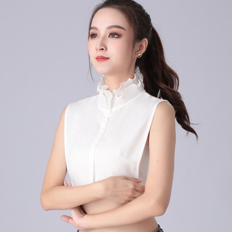 Αποσπώμενο φανταστικό κολάρο για παιδιά με βολάν и κυματιστό τελείωμα, κολάρο που στέκεται (Shatoman, πολυεστέρας, παιδί, άνοιξη 2025)