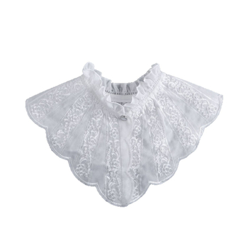 Дантелена блуза с подплата от полиестер, ежедневен стил, пролет 2025