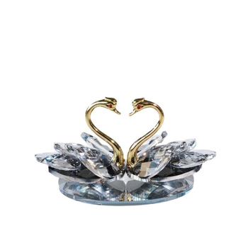 Κρυστάλλινο αγαλματάκι κύκνου για διακόσμηση σπιτιού, μάρκα Qiannuo, κατηγορία Ζώα, με συσκευασία δώρου