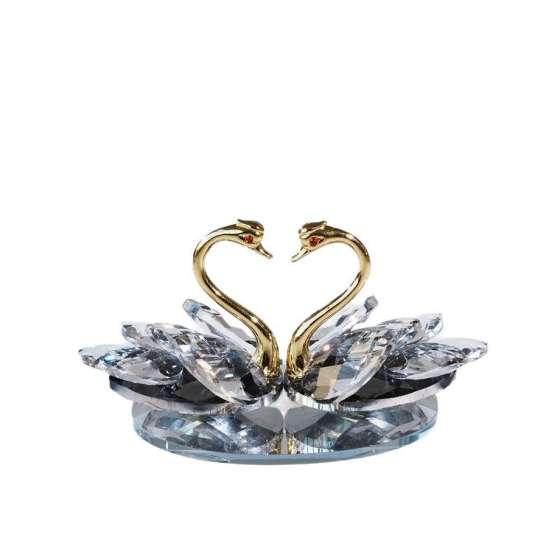 Κρυστάλλινο αγαλματάκι κύκνου για διακόσμηση σπιτιού, μάρκα Qiannuo, κατηγορία Ζώα, με συσκευασία δώρου