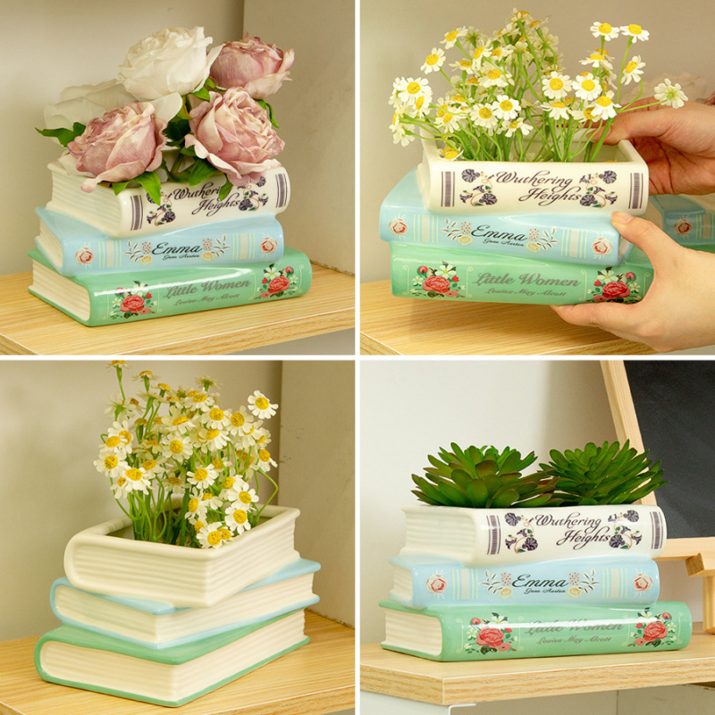 Κεραμικό βάζο γραφείου σε σκανδιναβικό στυλ – βάζο για επιφάνεια εργασίας και σπίτι, μοντέρνος διακοσμητικός