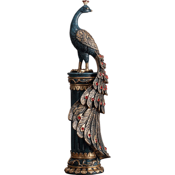 Peacock resin ornament — EAZOM, κινεζικού στυλ, κατηγορία ζώων, συσκευασία από χαρτόνι