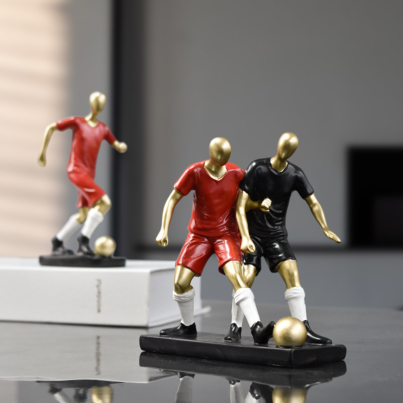 Figurină de fotbalist din rășină – Nordic Mini pentru decorul casei, Material: Plastic/Rășină, Categorie: Personaje