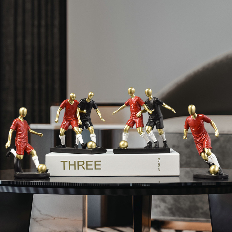 Figurină de fotbalist din rășină – Nordic Mini pentru decorul casei, Material: Plastic/Rășină, Categorie: Personaje