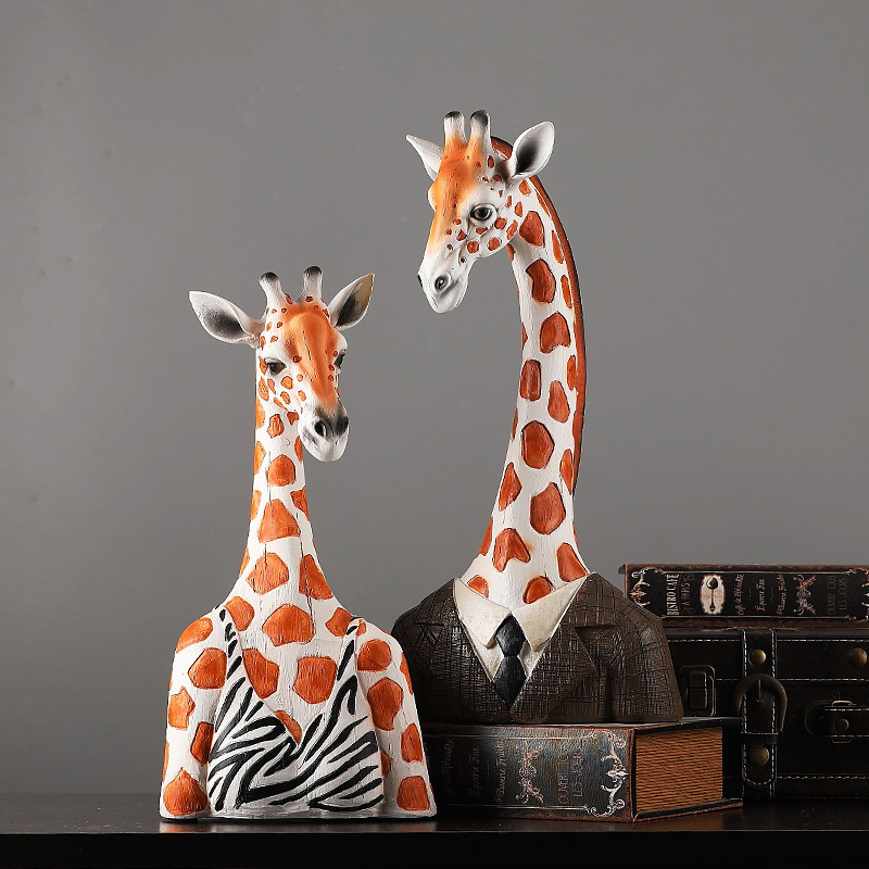 Ornament zebra în stil nordic pentru decorul sufrageriei, rekvizit pentru vitrină, sculptură vintage din rășină sintetică