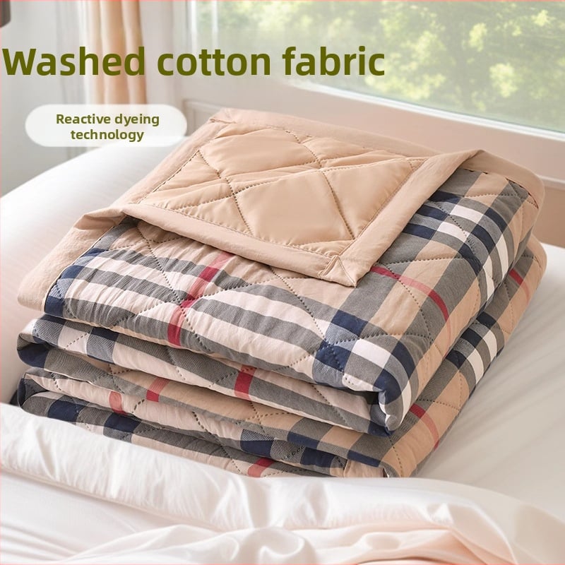 Plovita medvilninė vasaros antklodė su reaktyviu dažymu, 1.0–1.25 kg, japonų stilius, ultragarsinis reljefas