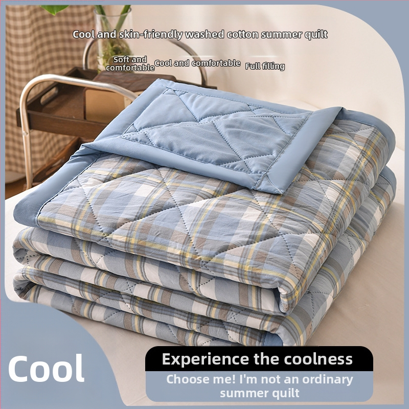 Plovita medvilninė vasaros antklodė su reaktyviu dažymu, 1.0–1.25 kg, japonų stilius, ultragarsinis reljefas