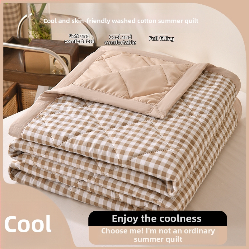 Plovita medvilninė vasaros antklodė su reaktyviu dažymu, 1.0–1.25 kg, japonų stilius, ultragarsinis reljefas